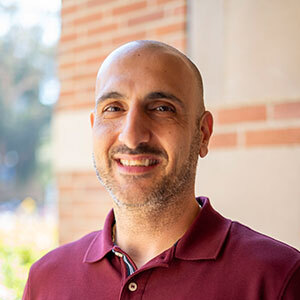 Picture of Sevan Madidan in front of Royce Hall.