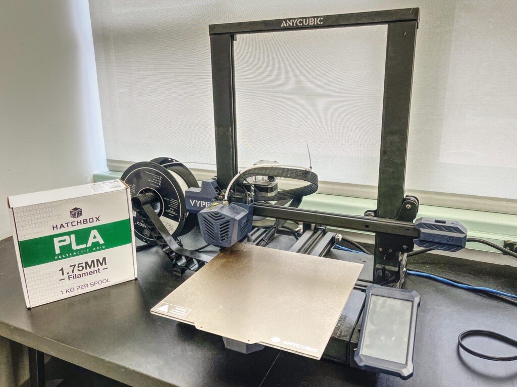 a 3d printer in the lab