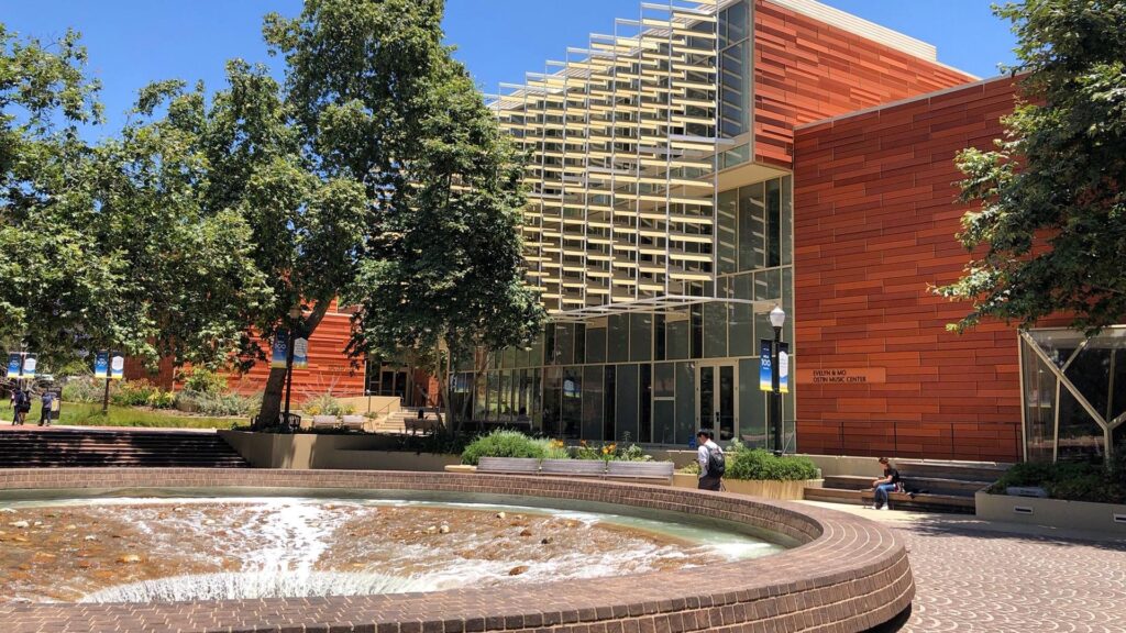 zoom background UCLA Ostin Music Center