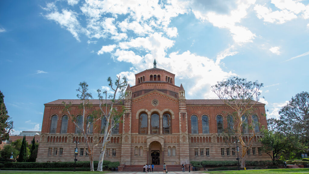 zoom background UCLA Powell library