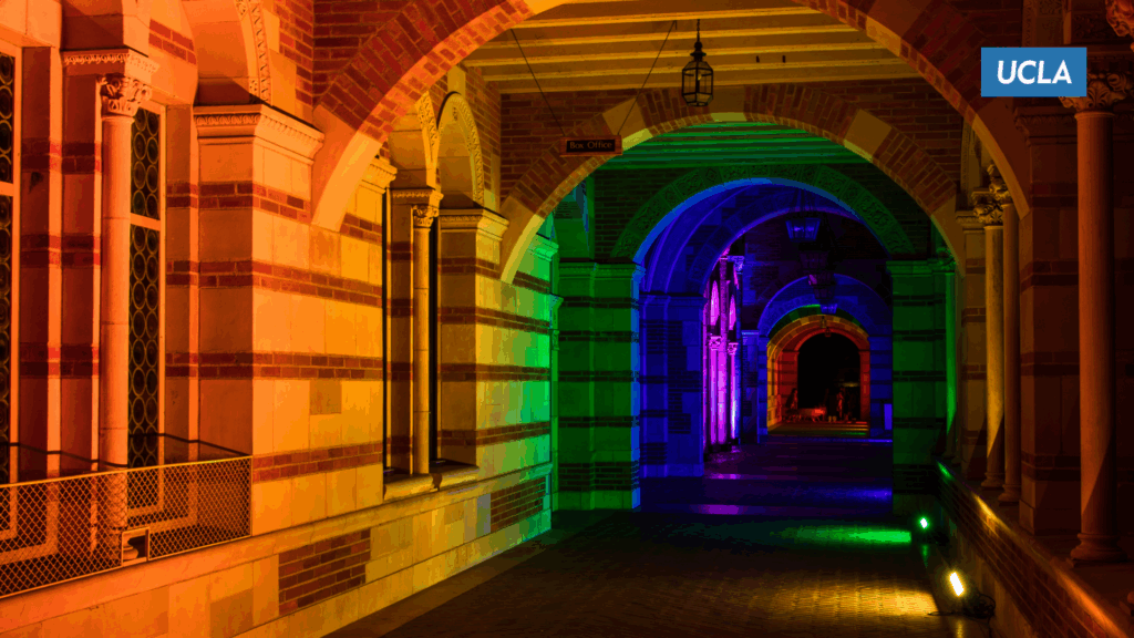zoom background UCLA Royce gallery pride
