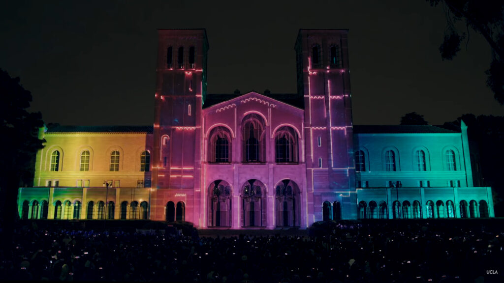 zoom background UCLA Royce hall Rainbow