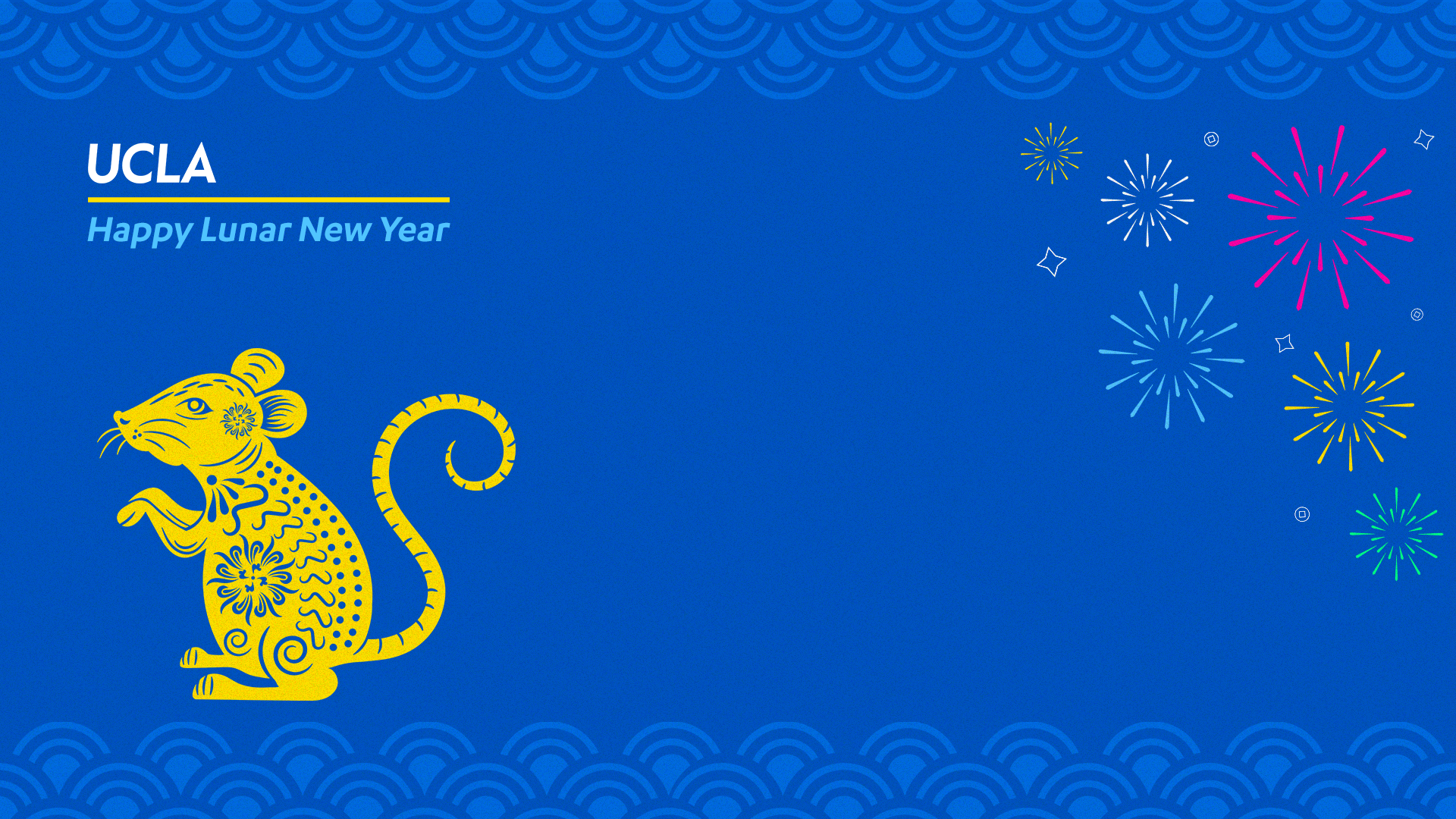 zoom background UCLA new year rat
