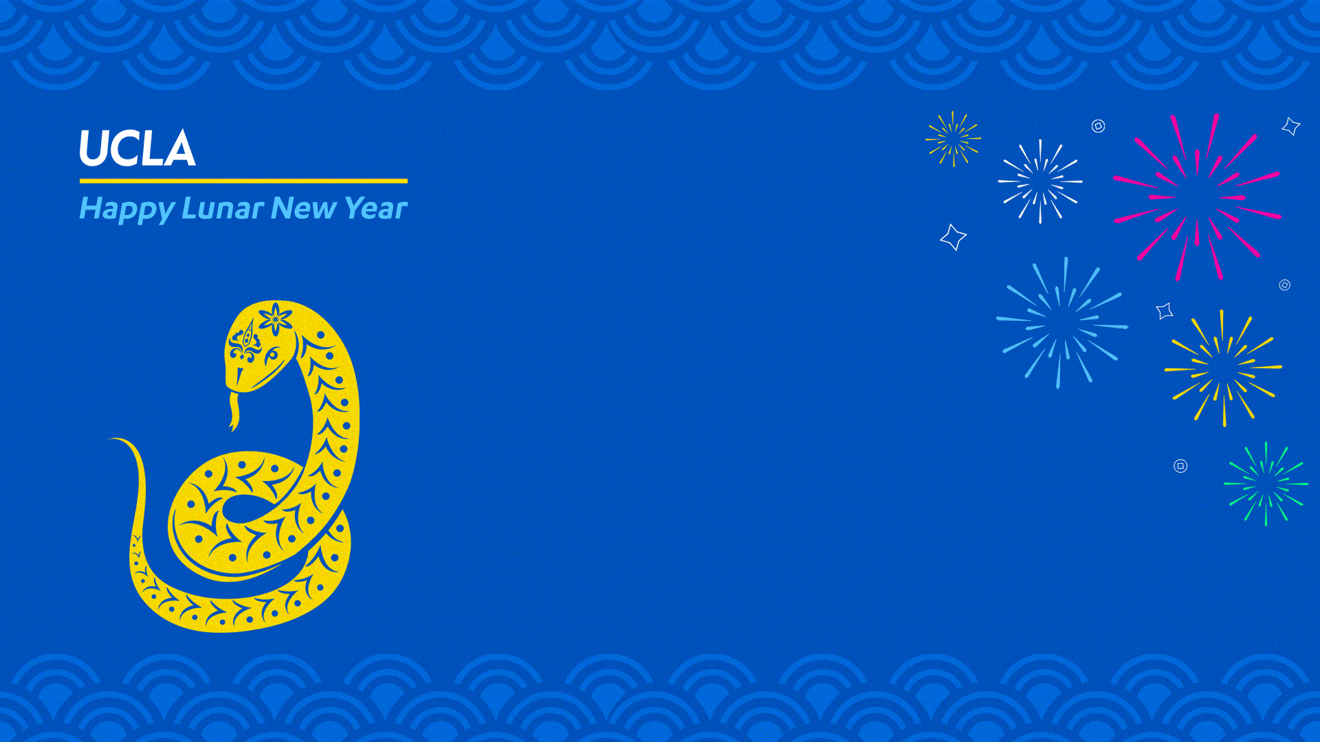 zoom background UCLA new year snake