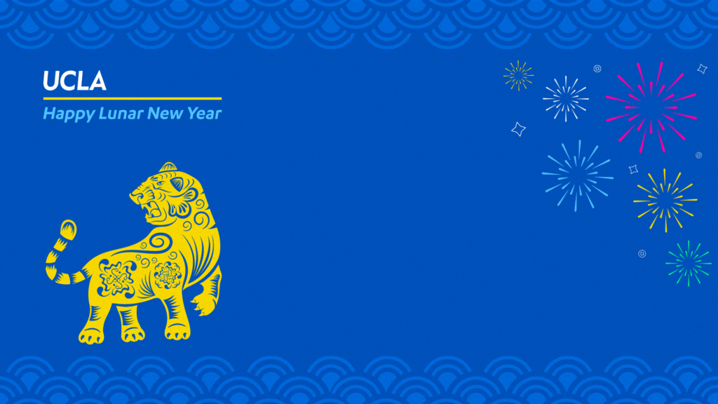 zoom background UCLA happy new year tiger