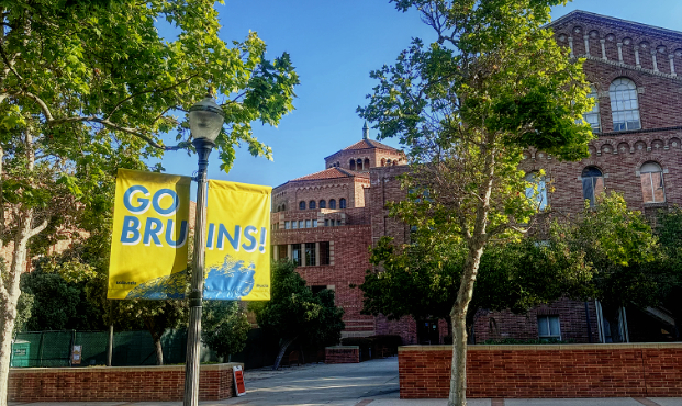zoom background UCLA campus - Powell library